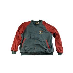 Vintage Mens K Products Button Up Jacket Size Large AgriGold 1996 Green